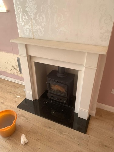 Fire surround limestone used