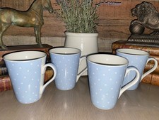 Set 4 Tesco Blue White Spot