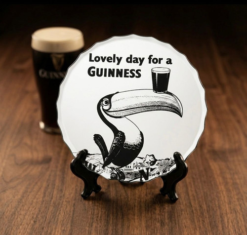 Handcrafted guinness etched - guinness,