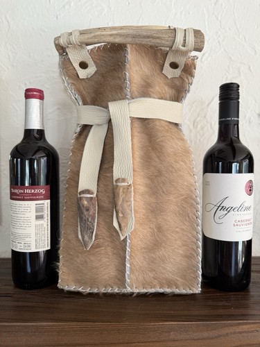 Wine bag double hair on - wine, double,
