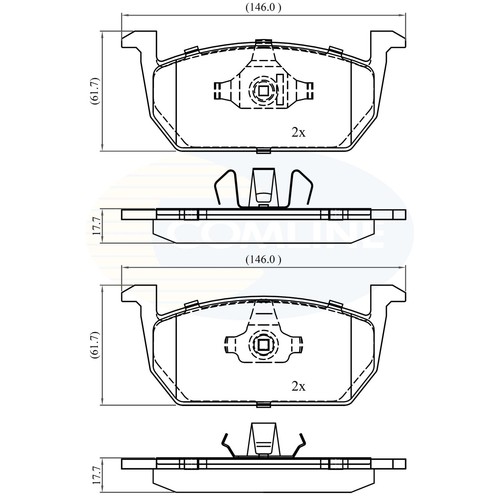 Brake pads set for - for, skoda