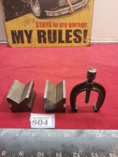 Pair Of Vintage No 749 Brown And Sharpe V Blocks With Clamp