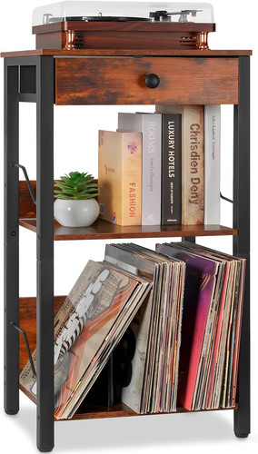 Vinyl record player stand - player,