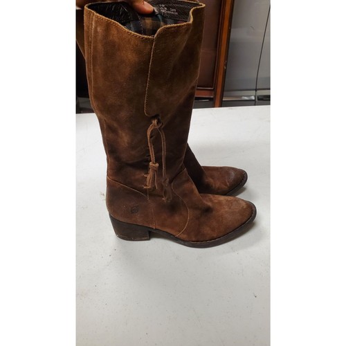 Born leather tall boots brown - leather,