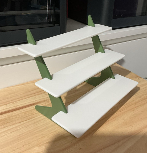 Tier display shelf white - 3,