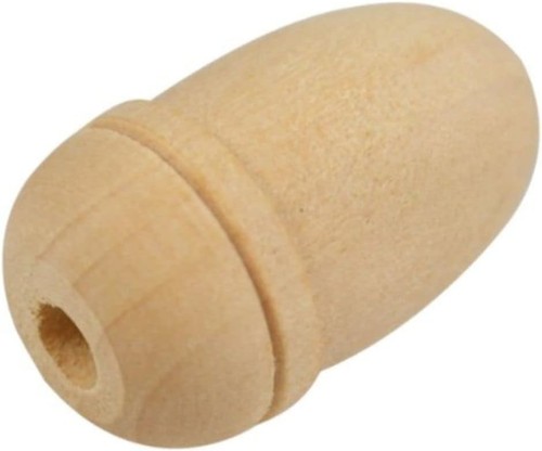 Large wooden wood acorn - wood,