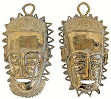 Pair Large African Tribal
