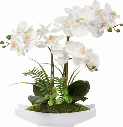 White orchid artificial - white,
