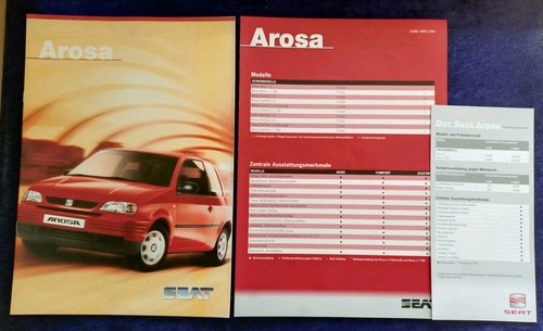 Seat arosa brochure 1998 - brochure, +
