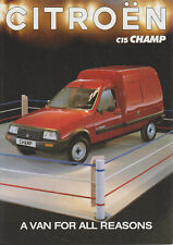 Citroen Visa C15 Champ Van 1992-1993 Original Sales Brochure
