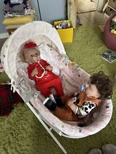 Baby White Wicker Moses Basket