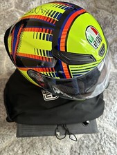 VALENTINO ROSSI HAND SIGNED AGV K1 SOLELUNA 2015 HELMET XS BNIB MOTOGP YAMAHA