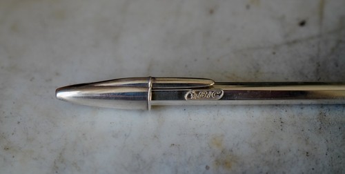Bic silver ballpoint - bic,