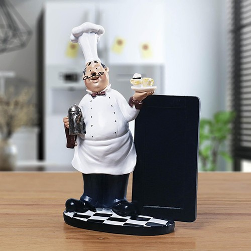 Cute chef figurine restaurant - cute,