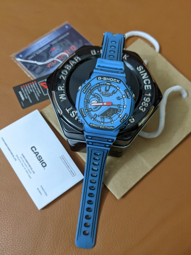 Casio shock 2100 - g-shock, blue