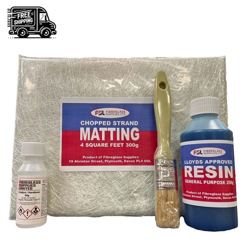 Fibreglass repair kit glass - repair,