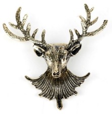 LARGE 3D ANTIQUE BRONZE STAG