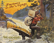 " WE-NO-NAH" CANOE ART POSTER