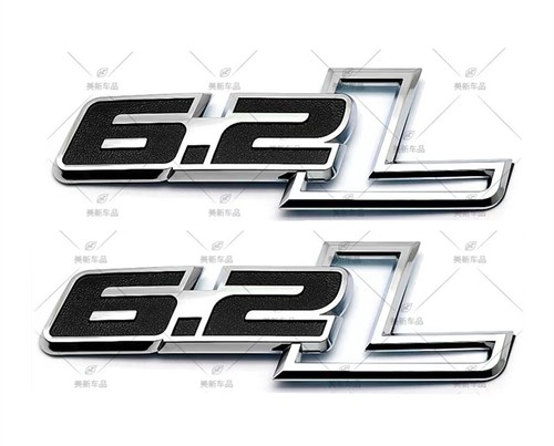 2pc black chrome - 6.2l, fender