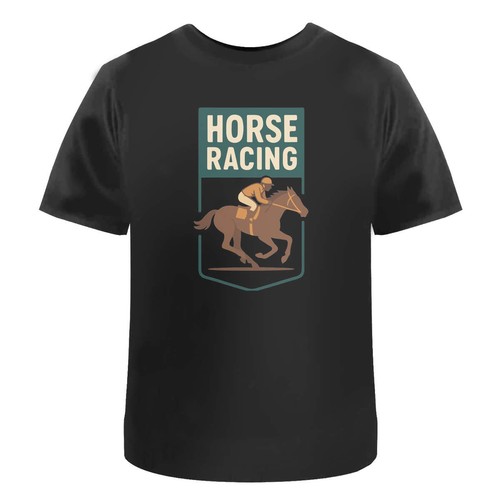 Horse racing motif unisex - racing,
