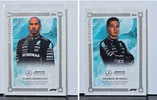Lewis Hamilton & George Russell Eccellenza F1 Portrait /49 Blue Mercedes