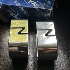 Zepter Stainless Steel Italy Napkin Rings X263-IW Set 2 rings Never Used boxed