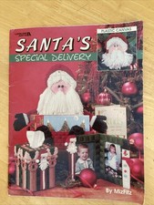 Santa's Special Delivery Cross Stitch Plastic Canvas Pattern Booklet Leisure Art