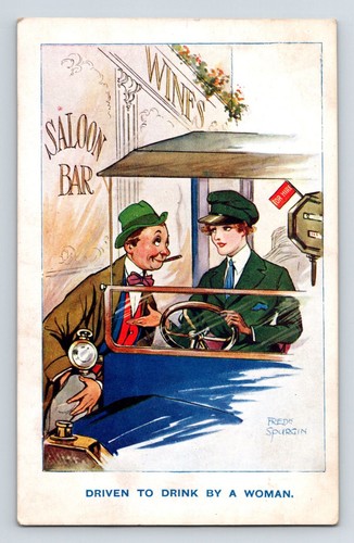 Comic postcard fred spurgin - comic, postcard: