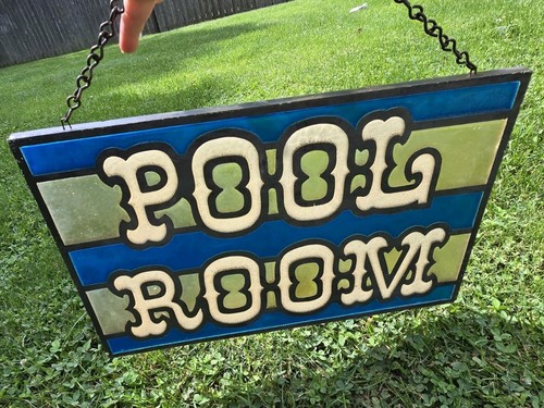 Vintage billiards pool room - vintage,