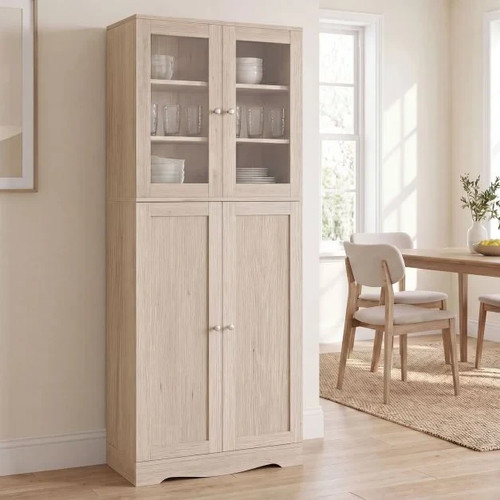 Large kitchen cupboard oak - large,