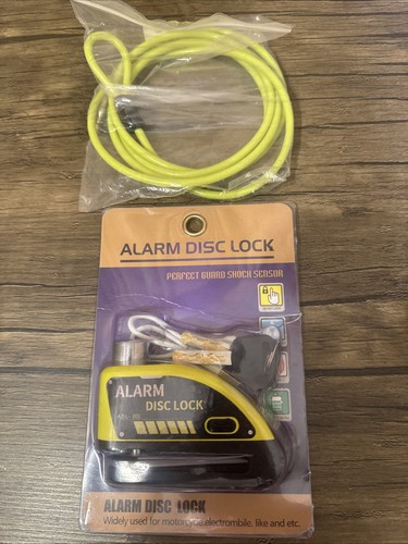Motorcycle alarm disc lock - alarm,