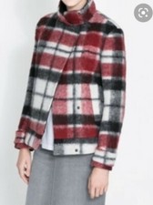 NWOT Zara Plaid Chexked Wool