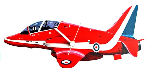 The red arrows clock - red,