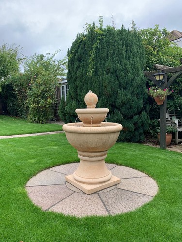 Camelot water fountain - camelot, stone