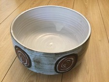 Briglin Studio Vintage Bowl, Blue & White, Decorative slip, c1970s
