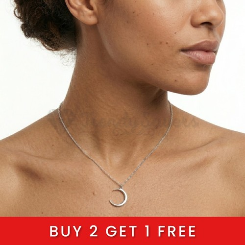 925 sterling silver half moon - half,