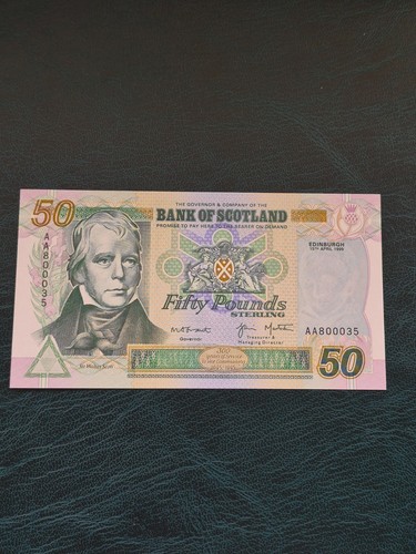Fifty pound note bank - -, £50