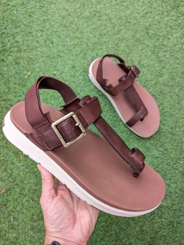 Fitflop sandals brown leather - brown,