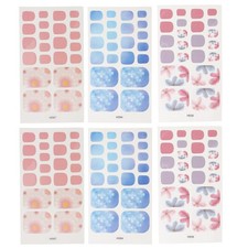 6 Sheets Toe Nail Wraps