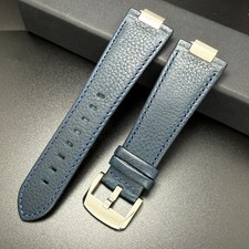 27mm Blue Leather Strap For