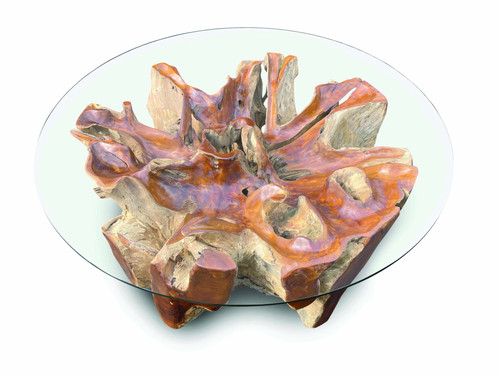 Teak root lombok coffee table - root,