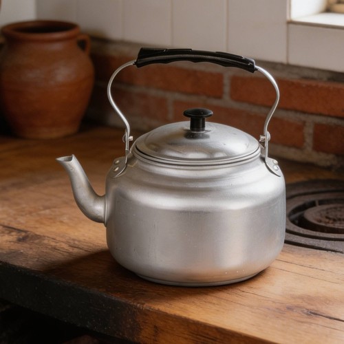 Aluminum tea kettle old design - aluminum,
