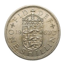 1962 UK 1 Shilling Elizabeth