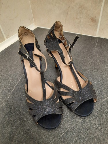 Ladies shoes navy glitter - ladies,