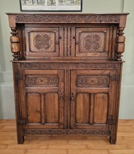 Antique C17th Style Carved Oak