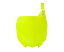 Rtech Front Number Plate Yellow Neon Yamaha YZ-X 125 2023-2024