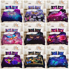 Blue Purple Pink Butterflies