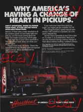 1989 Chevy Silverado 1500 Vintage Magazine Ad C/K Pickup Truck Sportside 4X4 Red