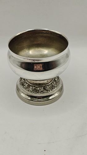 Small silver plated rose - small,