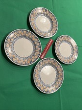 Four 8” Salad Plates Churchill Made In Staffordshire England